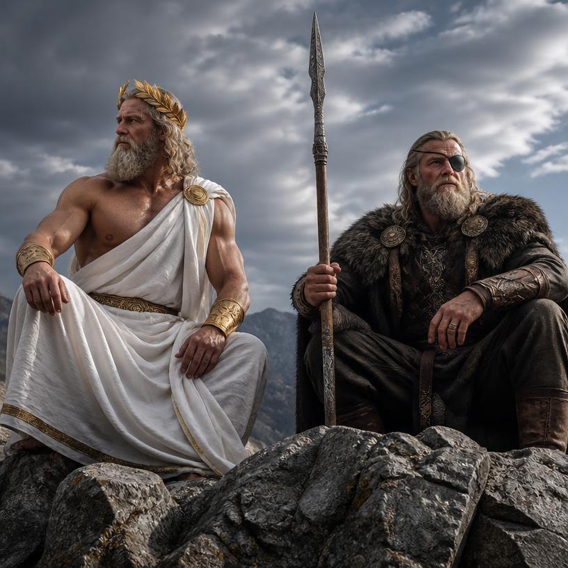 Kdo vládne nebesům: Zeus či Odin?