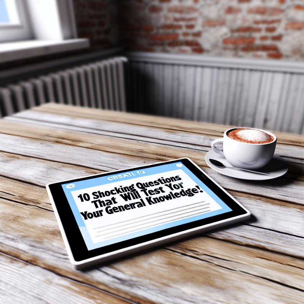 10 Šokujících Otázek, Které Otestují Váš Všeobecný Přehled!