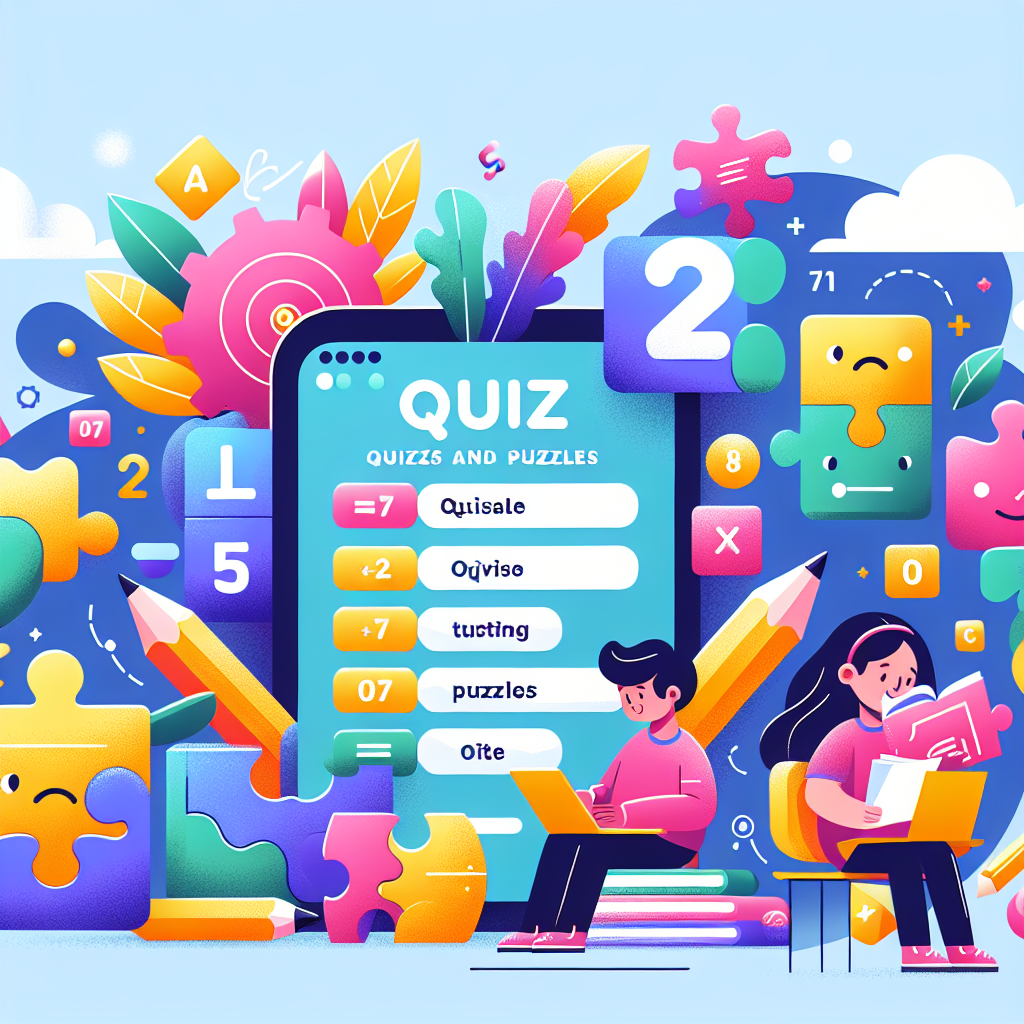 Vyzkoušejte své matematické dovednosti: Dětské kvízy a hádanky!